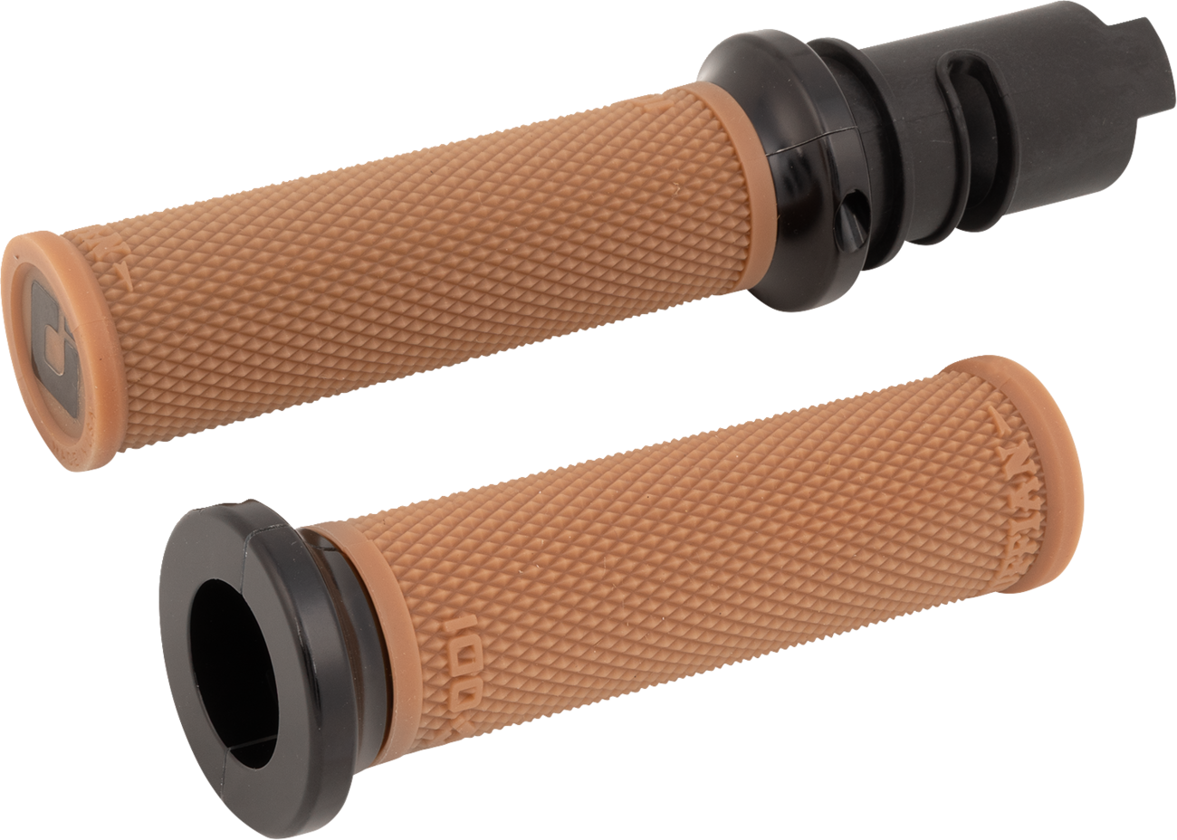 Odi Ruffian Lock-On 1" Brown Knurled Handlebar Grips for 2023-26 Harley Touring