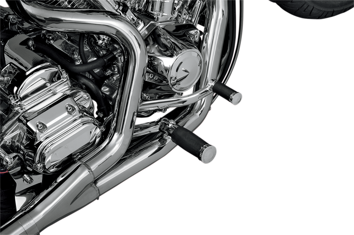Performance Machine Pair Chrome Driver Passenger Contour Motorcycle Footpegs
