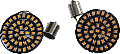 Drag Specialties 1156 Amber LED Bullet Turn Signal Inserts 00-17 Harley Touring