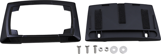 Ciro Black Rear Multi Fit Universal Motorcycle License Plate Frame for Harley