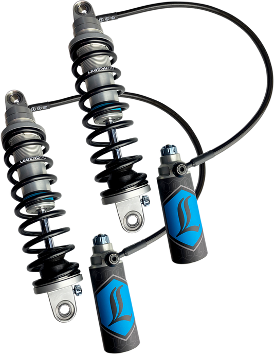 Legend Revo-ARC Remote Reservoir 14" Heavy Duty Shocks 2009-2013 Harley Touring