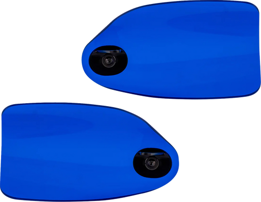 Klock Werks Flare Blue Hand Guards fits 2002-2025 Harley Hydraulic Clutch