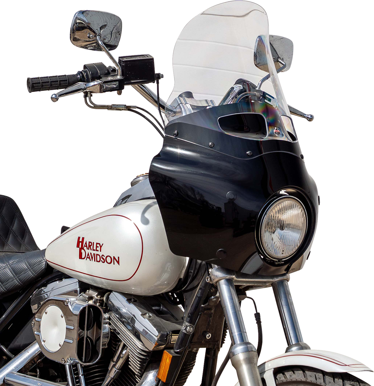 Klock Werks 15" Flare Clear Vented Road Warrior Fairing Motorcycle Windshield