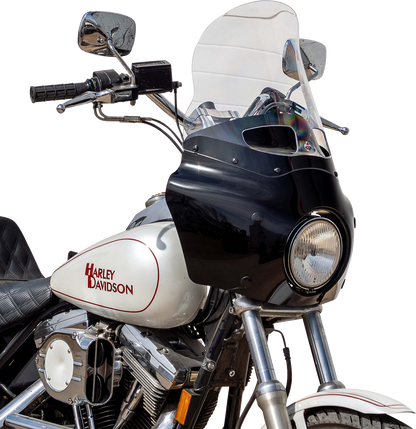 Klock Werks 15" Flare Clear Vented Road Warrior Fairing Motorcycle Windshield