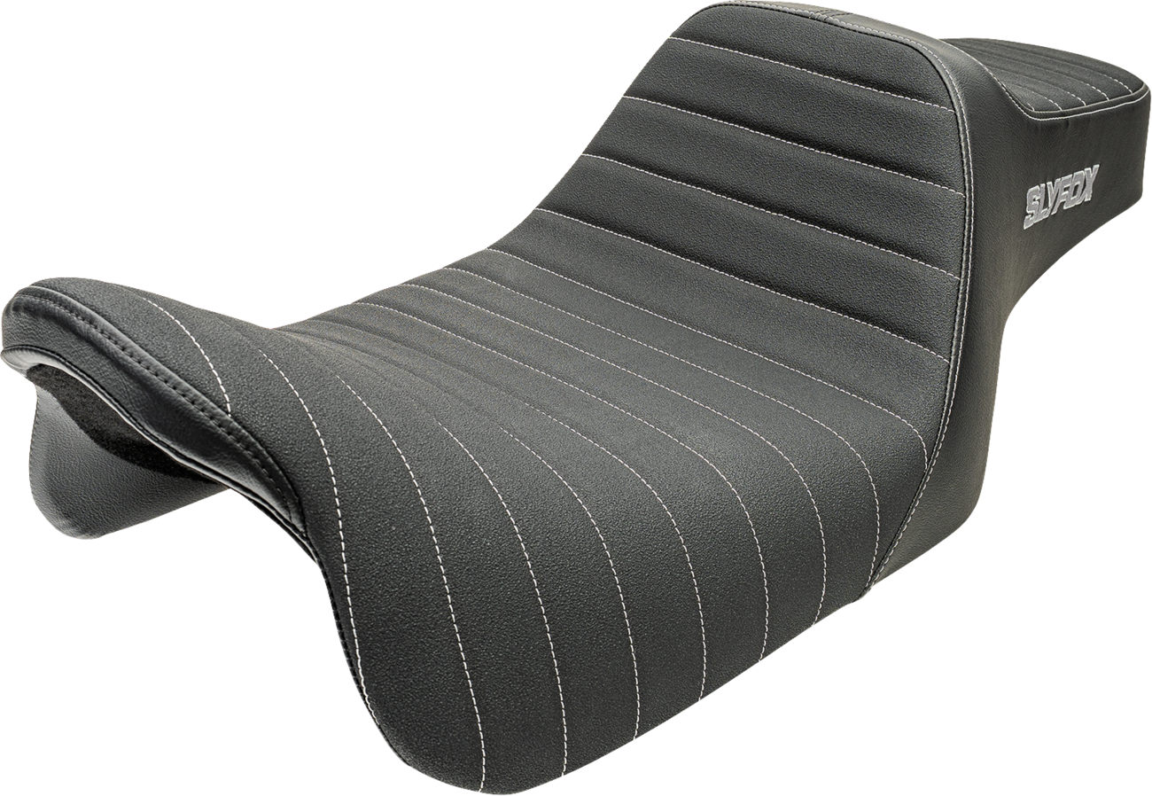 Slyfox High Noon Classic Stitch Seat fits 2008-2024 Harley Touring FLTR FLHX