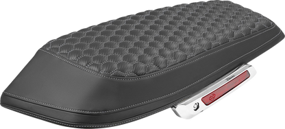 Saddlemen Silver Carbon Honeycomb Saddlebag Lid Covers for 23-26 Harley Touring