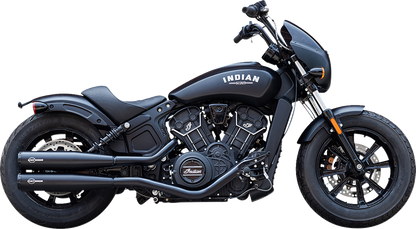 S&S Grand National Black Slip On Mufflers fits 2015-23 Indian Scout Bobber Sixty