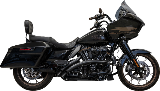 Bassani 2-2 Radial Black Exhaust System fits 2019-2023 Harley Touring FLTR FLHX