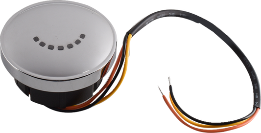 Drag Specialties Chrome LED Fuel Gas Gauge for 2001-2008 Harley Softail Dyna