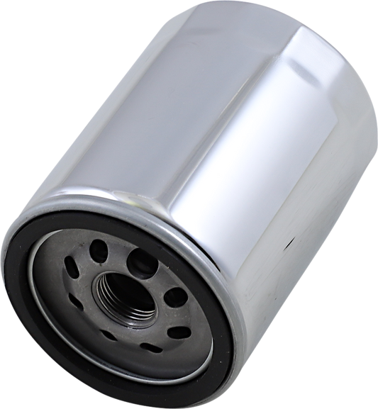 Drag Specialties Chrome Spin on Oil Filter 17-23 Harley M8 Touring Softail FLHX