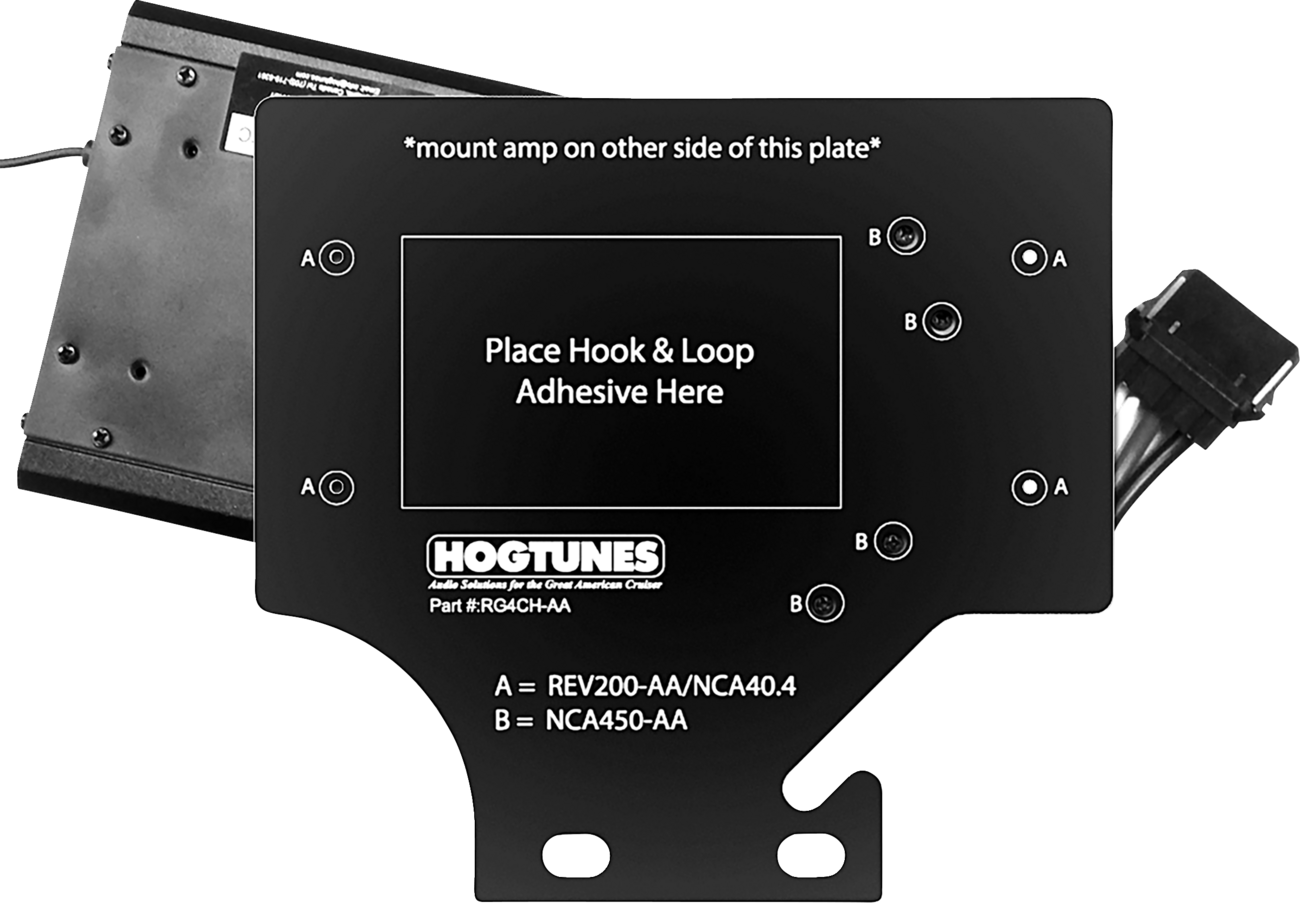 Hogtunes Motorcycle Fairing Amplifier Adapter Mount 1998-2013 Harley Road Glide