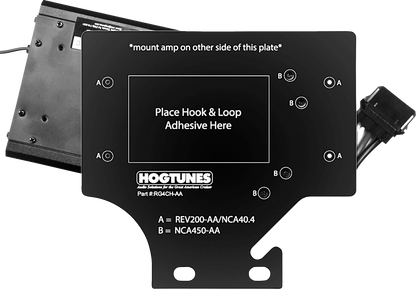 Hogtunes Motorcycle Fairing Amplifier Adapter Mount 1998-2013 Harley Road Glide