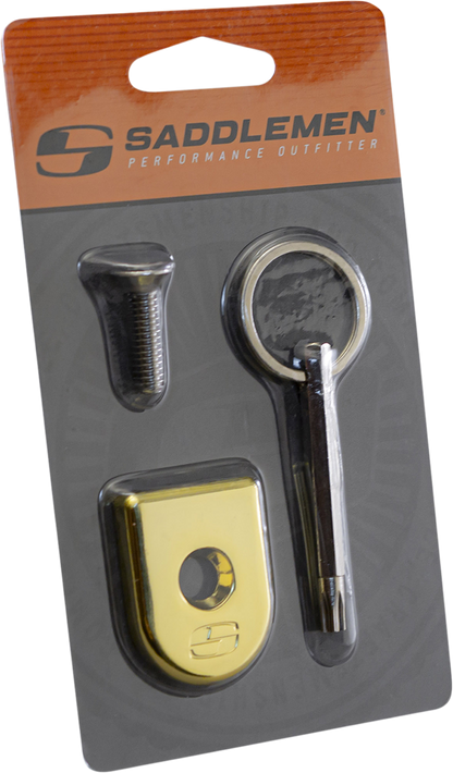 Saddlemen Gold ATAB Motorcycle Security Seat Screw for Indian