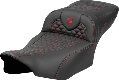 Saddlemen Extended Reach Roadsofa Red Stitch Seat fits 2023-2026 Harley Touring