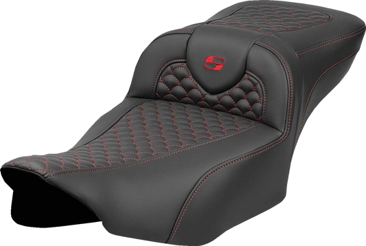 Saddlemen Extended Reach Roadsofa Red Stitch Seat fits 2023-2025 Harley Touring