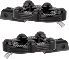 Arlen Ness Black MX Billet Aluminum Rubber Driver Footpegs for Harley Indian