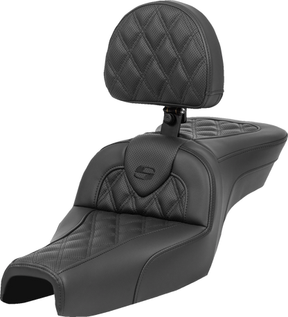 Saddlemen Roadsofa Lattice Gel Seat & Backrest 2004-2020 Harley Sportster 4.5G