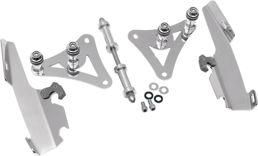 Memphis Shades Trigger Lock Windshield Brackets fits 1988-2006 Harley Softail