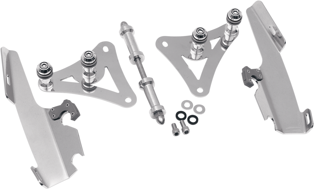 Memphis Shades Trigger Lock Windshield Brackets fits 1988-2006 Harley Softail