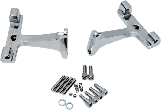 Drag Specialties Chrome Passenger Floorboard Mounts for 1993-2023 Harley Touring