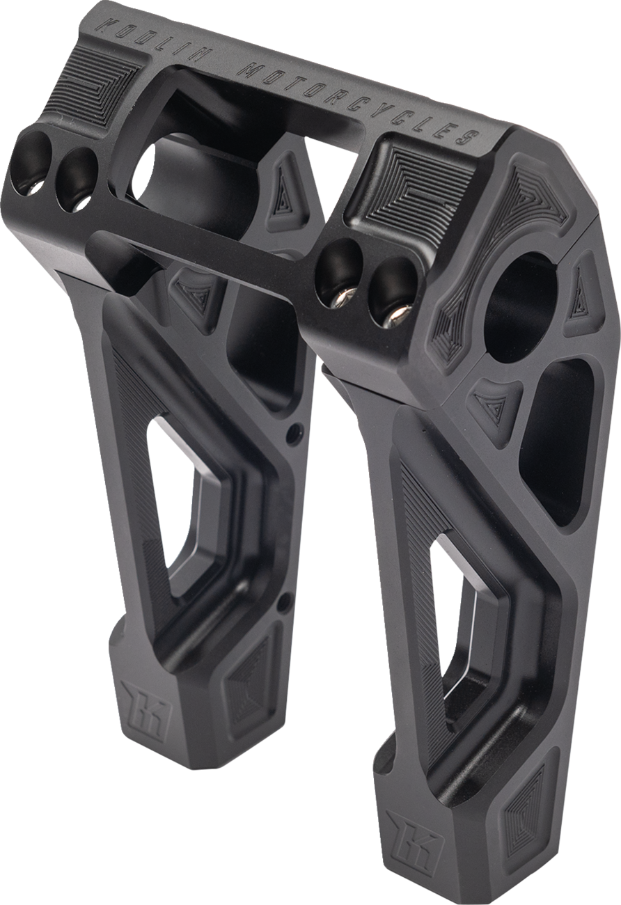 Kodlin Fastback Black 6" Straight Handlebar Risers for 2018-2024 Harley Softail