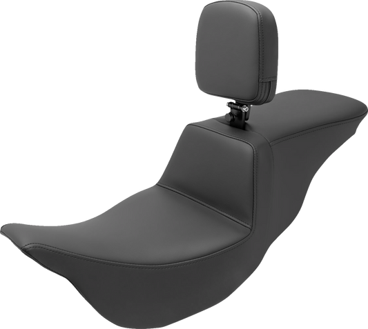 Saddlemen Tour Step Up Smooth Gel Seat & Backrest for 2008-2024 Harley Touring
