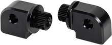 Arlen Ness Black Splined Motorcycle Footpeg Mounts 2015-2020 Indian Scout Models
