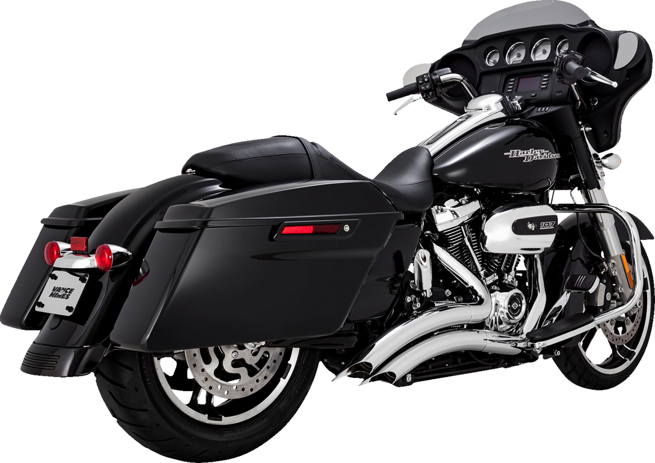 Vance & Hines Chrome Big Radius Exhaust System 2017-2024 Harley Touring 26373