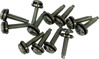 Drag Specialties 12 Pack Fuel Pump Top Plate Zinc Screws 2004-2017 Harley Dyna
