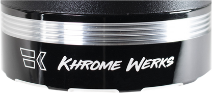 Khrome Werks 4.5" Tracer Replacement Exhaust Muffler End Cap for Harley Davidson