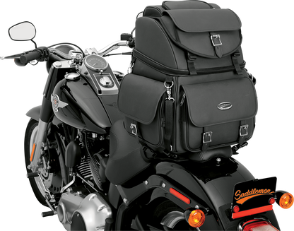 Saddlemen BR3400EX Motorcycle Back Seat Sissy Bar Bag Luggage for Harley Indian