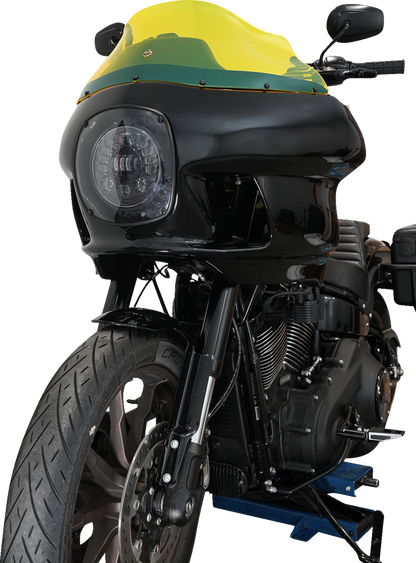 Klock Werks Kolor Flare 9" Yellow Ice Windshield fits Harley FXRP Style Fairing