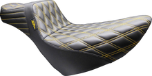 Le Pera Tailwhip Gold Diamond Daddy Long Legs Seat for 2018-26 Harley Low Rider
