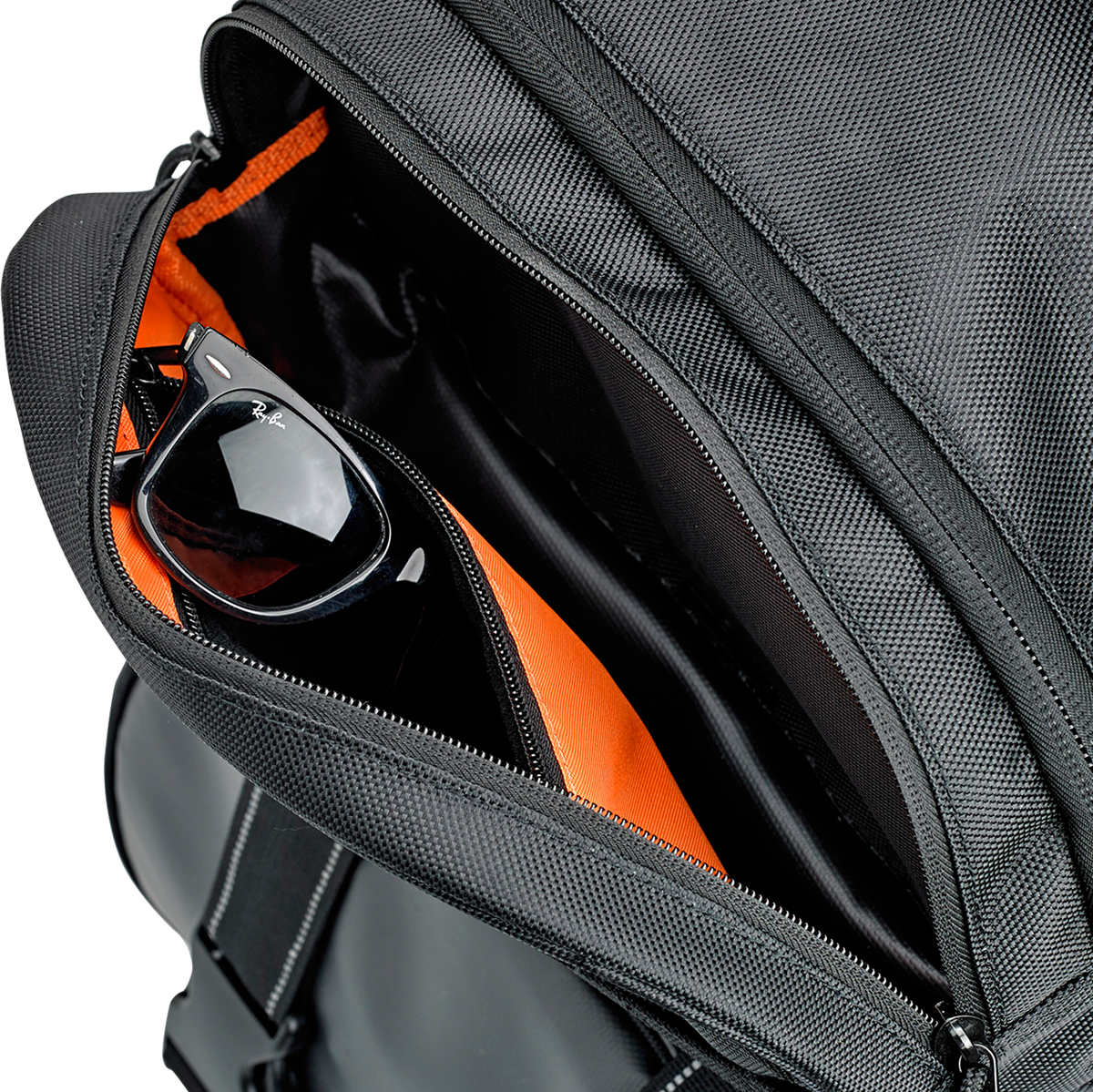 Biltwell Black Exfil-48 Molle Motorcycle Sissy Bar Backpack Bag for Harley