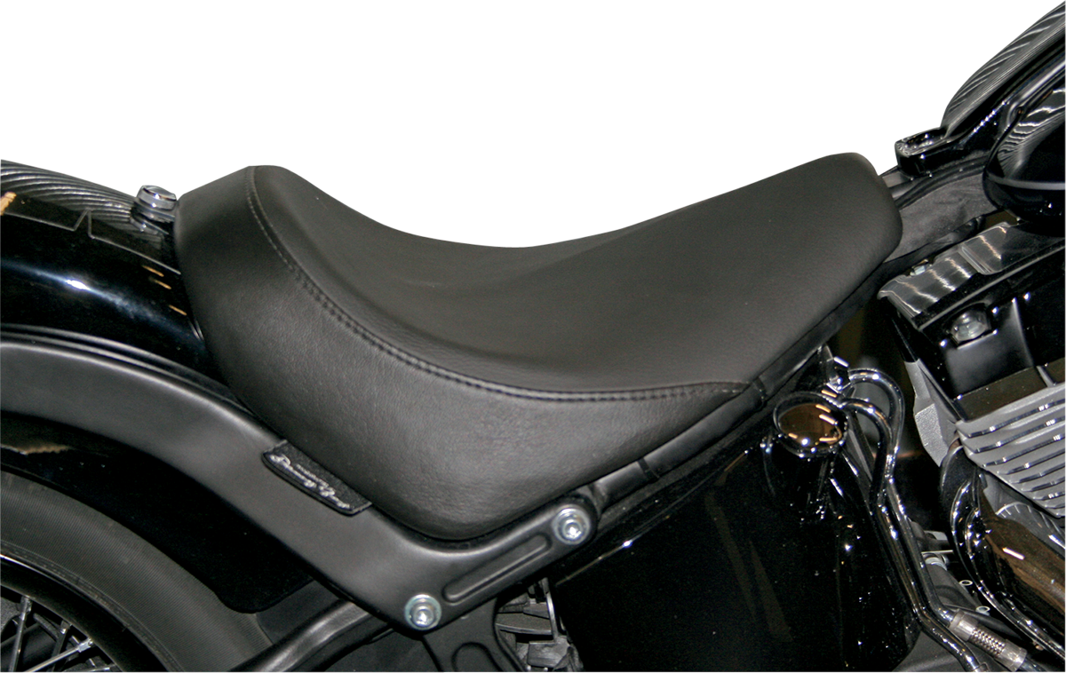 Danny Gray Black Buttcrack Solo Seat for 2011-2017 Harley Softail Blackline FLSS