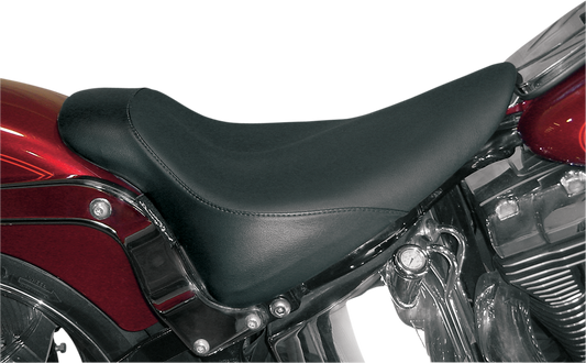 Danny Gray Black Buttcrack Leather Solo Seat fits 1984-1999 Harley Softail FLSTN