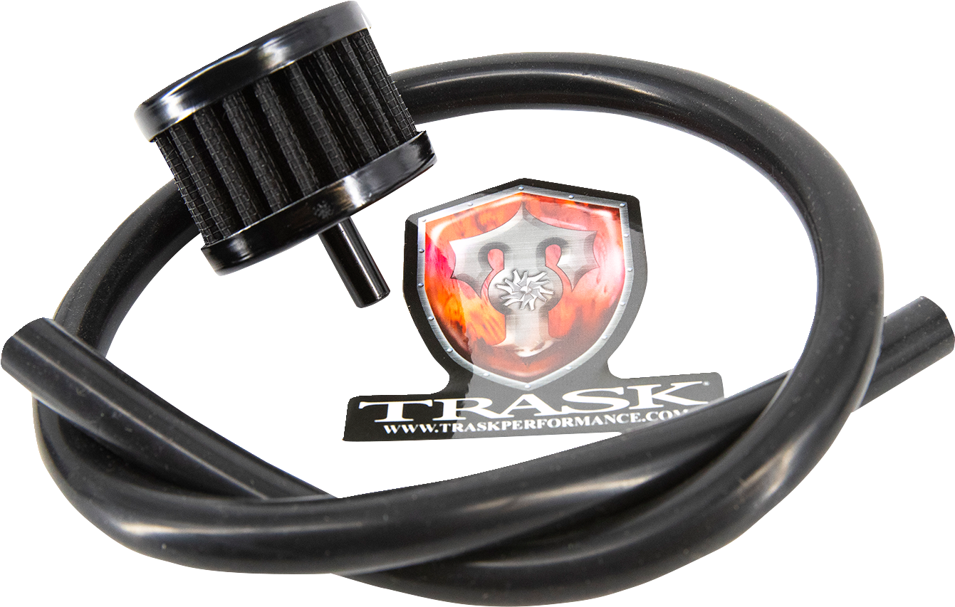 Trask CheckM8 Black Vented Transmission Top Cover 2017-24 Harley Touring Softail