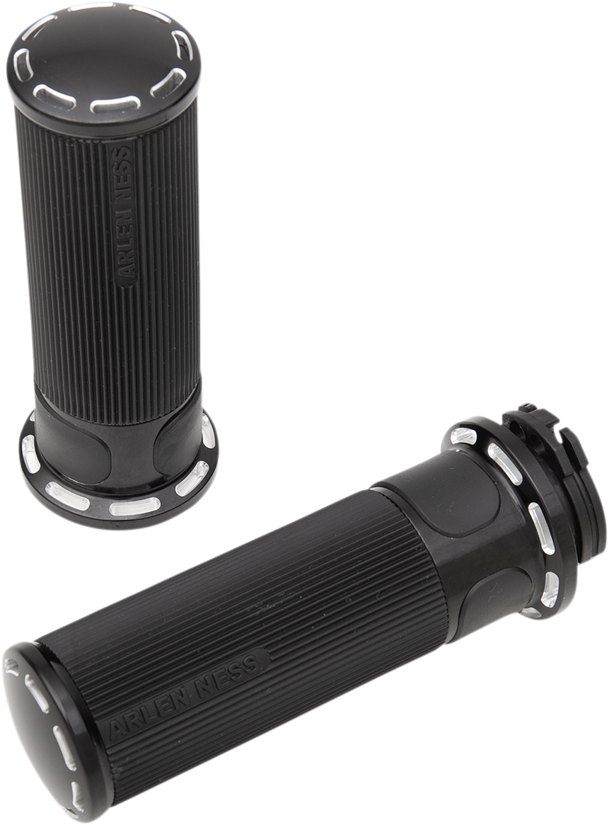 Arlen Ness Slot Track Cable 1" Hand Grips for 1980-2022 Harley Davidson