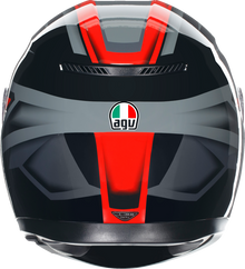 AGV K3 Compound Red Unisex Adult Motorcycle Street Riding Full Face Helmet