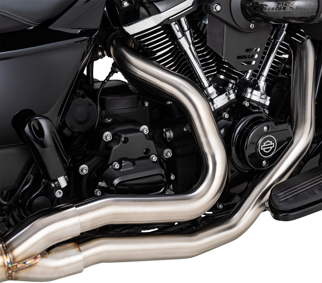 Vance & Hines Gaslighter 2-1 Brushed Exhaust System fits 2017-26 Harley Touring