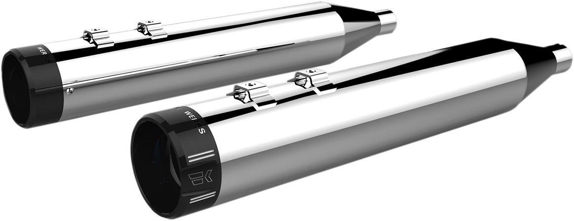 Khrome Werks Chrome 4.5" HP-Plus Slip on Mufflers 1996-2016 Harley Touring FLHX