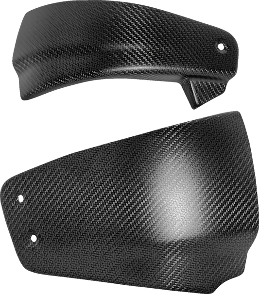 Saddlemen Carbon Fiber Matte Side Covers fits 2018-2024 Harley Softail FXLR FXBB