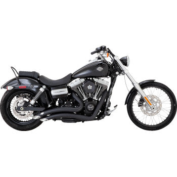 Vance & Hines Big Radius Black Exhaust fits 2006-2017 Harley Dyna FXDB FXDL FXDC
