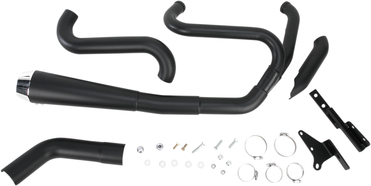 Bassani Road Rage 2-1 Megaphone Exhaust 1991-2017 Harley Dyna Super Glide FXDB