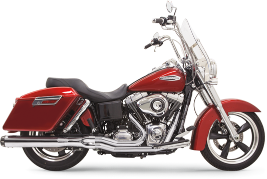 Bassani 2-1 Chrome 4" Road Rage Exhaust for 12-16 Harley Dyna Switchback FLD