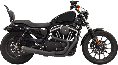 Bassani Black 2-1 Road Rage Megaphone Exhaust for 86-03 Harley Sportster XLH