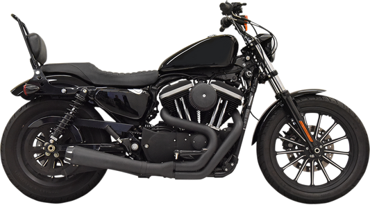 Bassani Black 2-1 Road Rage Megaphone Exhaust for 86-03 Harley Sportster XLH