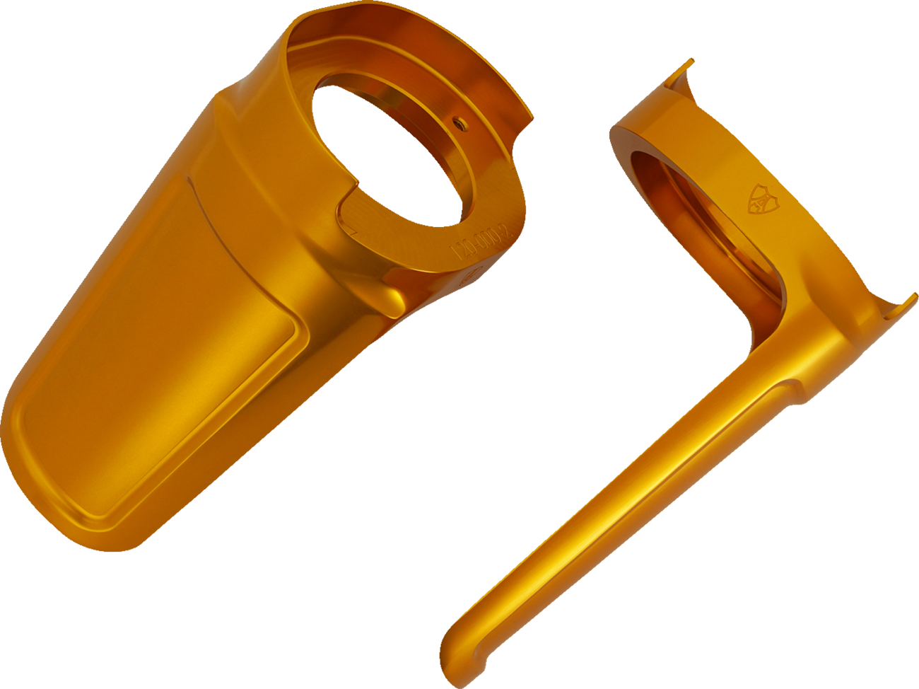 Arlen Ness Method Gold Fork Guards for 2014-2024 Harley Touring Bagger 120-020