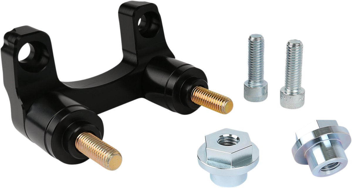 Thrashin Black Motorcycle Handlebar Riser Adapter Kit 2015-20 Harley Road Glide