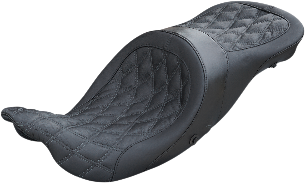 Danny Gray Black Airhawk Longhaul Seat 2008-2024 Harley Touring Bagger Models